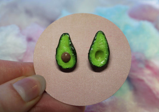 Avocado Handmade Stud Earrings