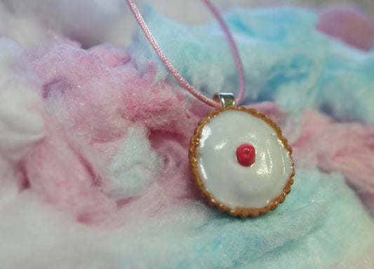 Cherry Bakewell Tart Handmade Necklace