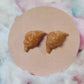 Croissant Handmade Stud Earrings