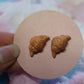 Croissant Handmade Stud Earrings