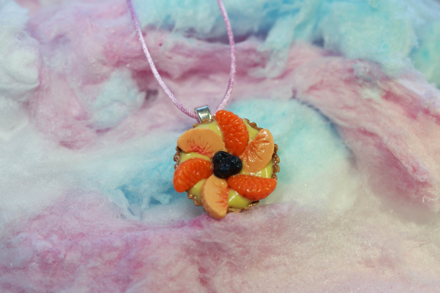 Fruit Flan Tart Handmade Necklace