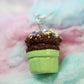 Chocolate Fudge with Sprinkles Ice Cream Cup Handmade Necklace
