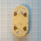 Peach and Lilac Terrazzo Oval Double Tealight Candle Holder