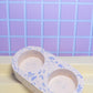 Peach and Lilac Terrazzo Oval Double Tealight Candle Holder