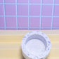 White and Lilac Terrazzo Circle Tealight Candle Holder