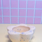 Peach and Lilac Terrazzo Daisy Tealight Candle Holder