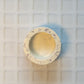 White and Lilac Terrazzo Circle Tealight Candle Holder