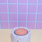White and Lilac Terrazzo Circle Tealight Candle Holder