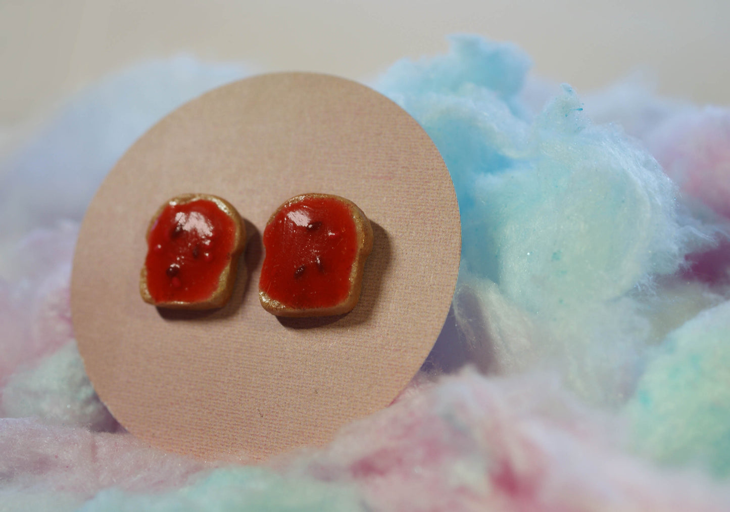 Jam on Toast Handmade Stud Earrings