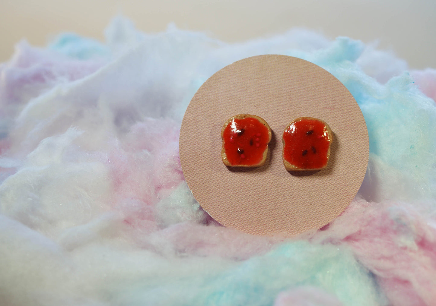 Jam on Toast Handmade Stud Earrings