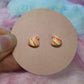 Meringue Kiss Handmade Stud Earrings