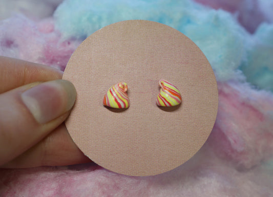 Meringue Kiss Handmade Stud Earrings