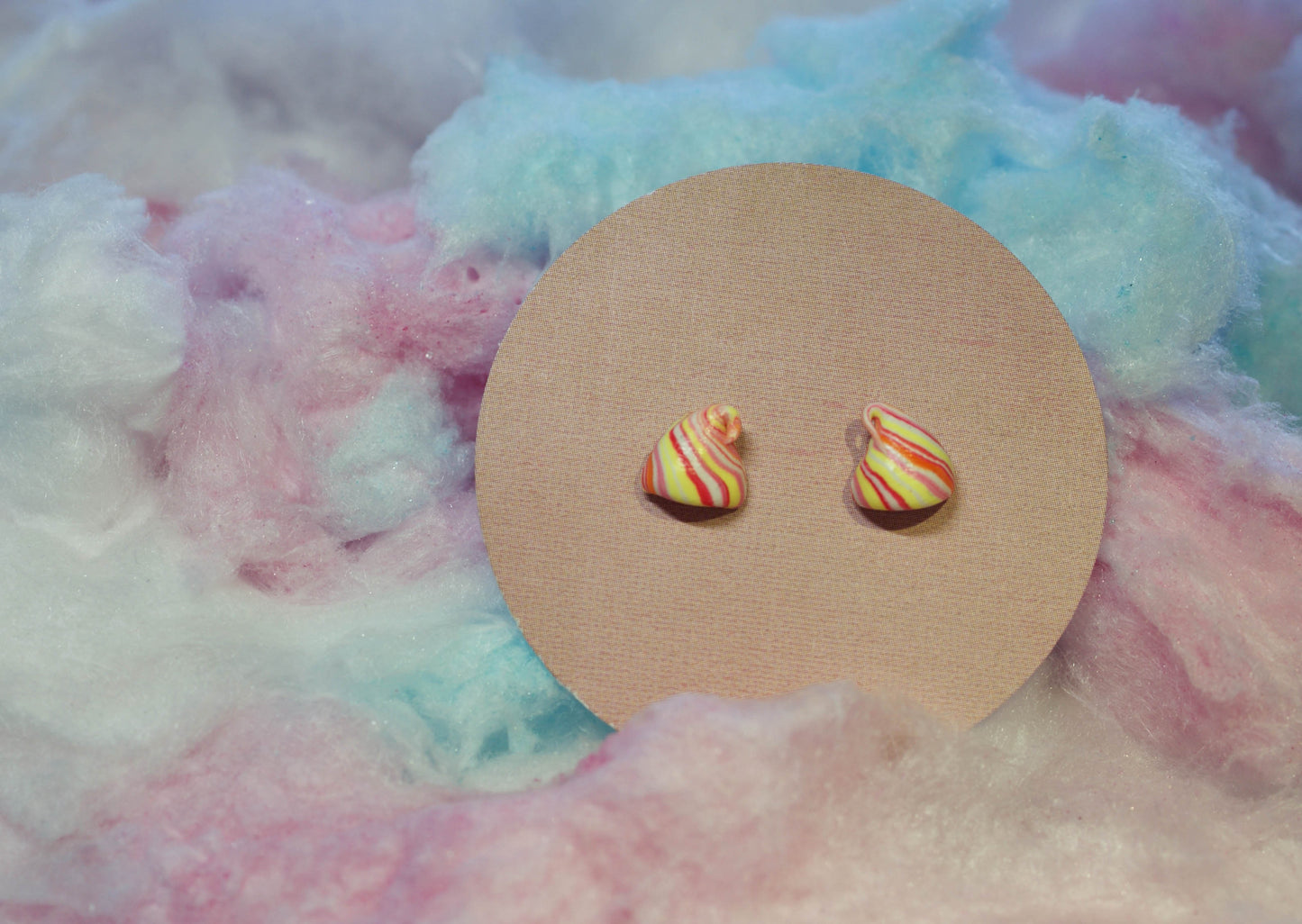 Meringue Kiss Handmade Stud Earrings