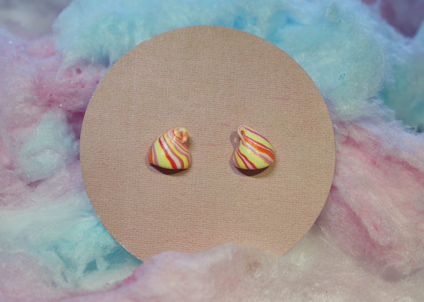 Meringue Kiss Handmade Stud Earrings