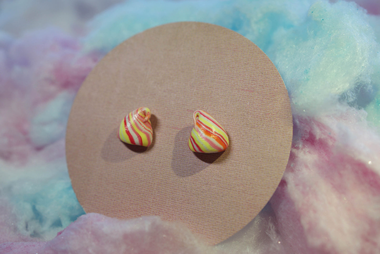 Meringue Kiss Handmade Stud Earrings