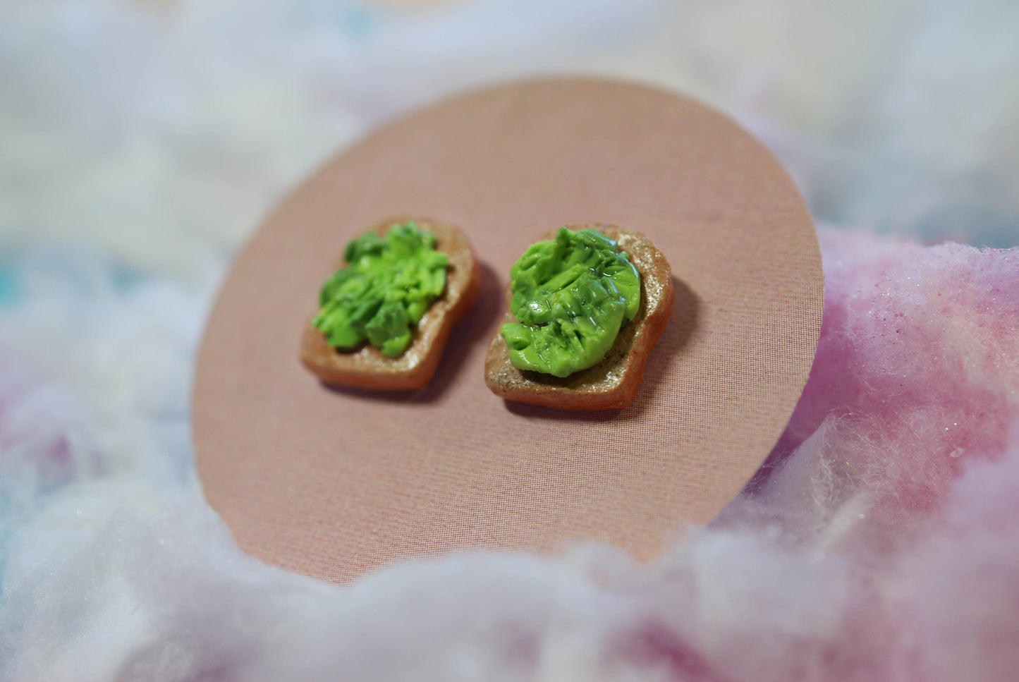 Smashed Avo on Toast Handmade Stud Earrings