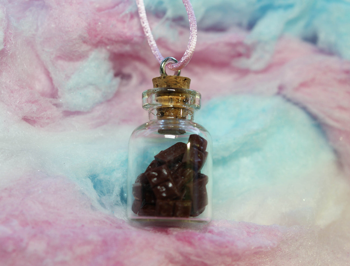 Chocolate Bars Treat Jar Necklace