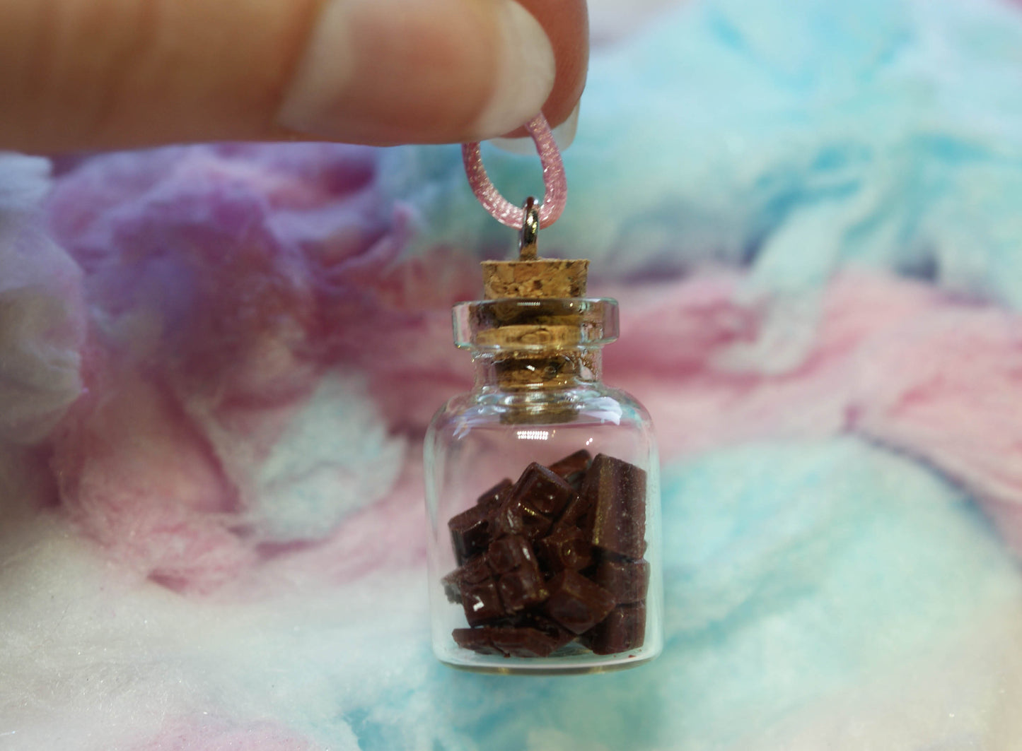 Chocolate Bars Treat Jar Necklace