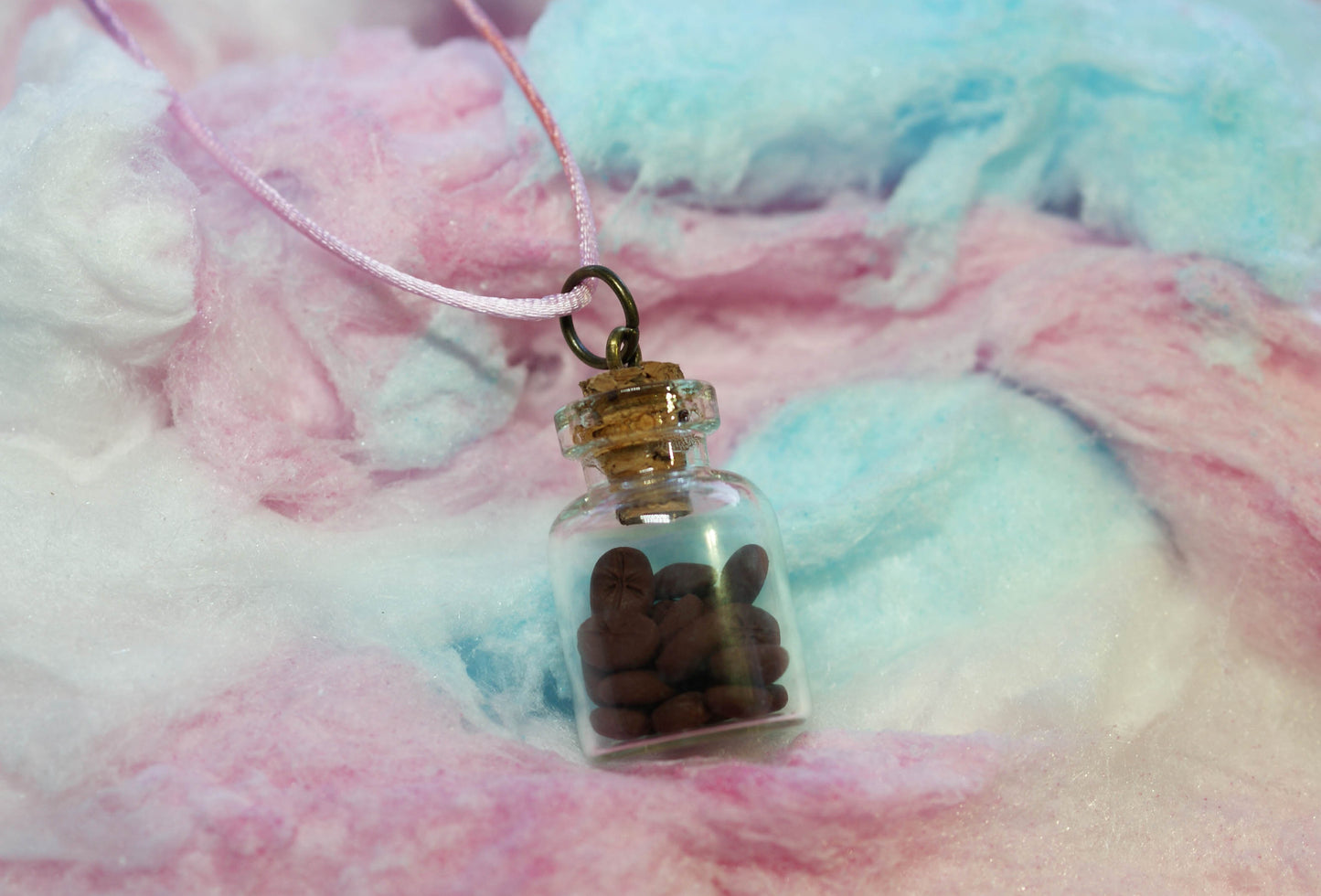 Coffee Beans Treat Jar Necklace