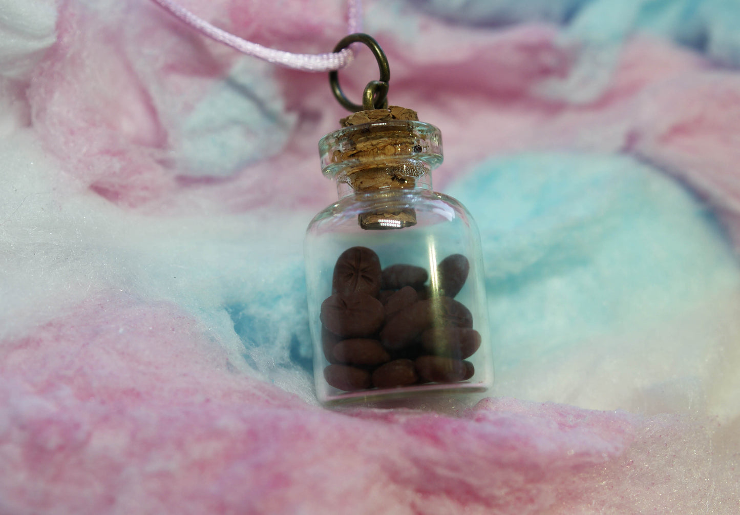 Coffee Beans Treat Jar Necklace