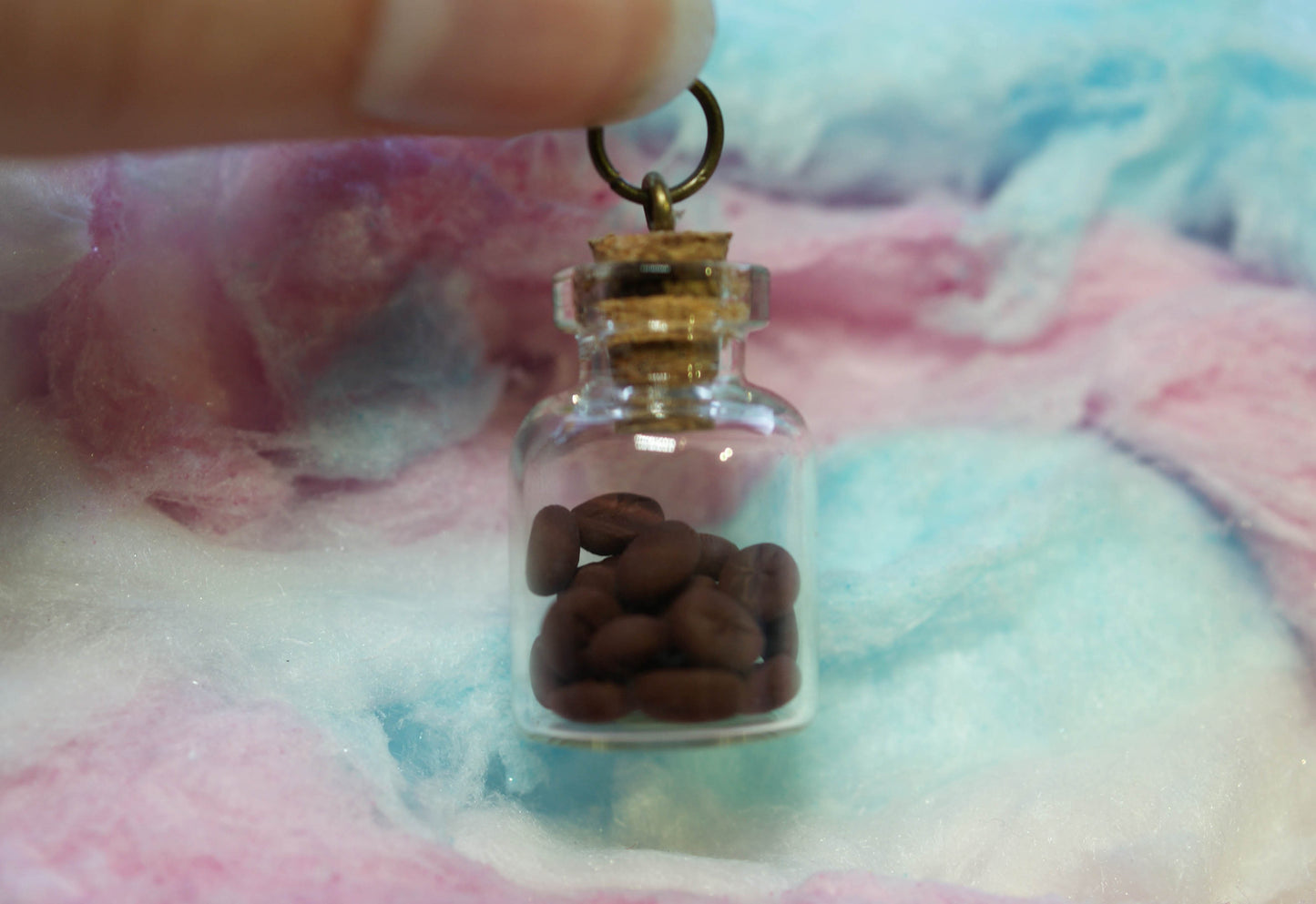 Coffee Beans Treat Jar Necklace