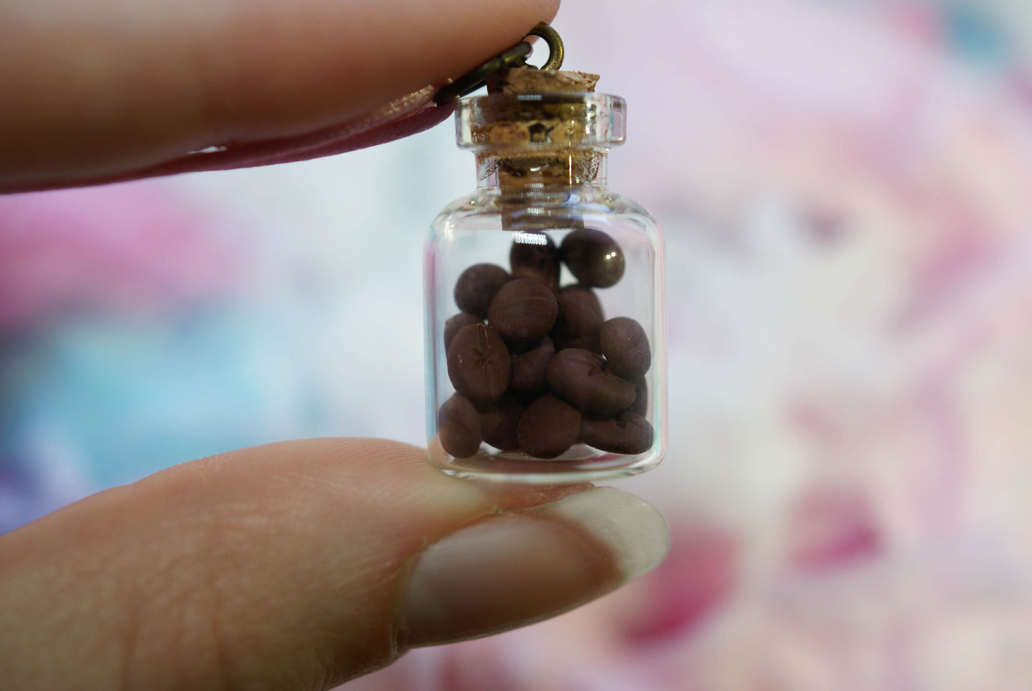 Coffee Beans Treat Jar Necklace