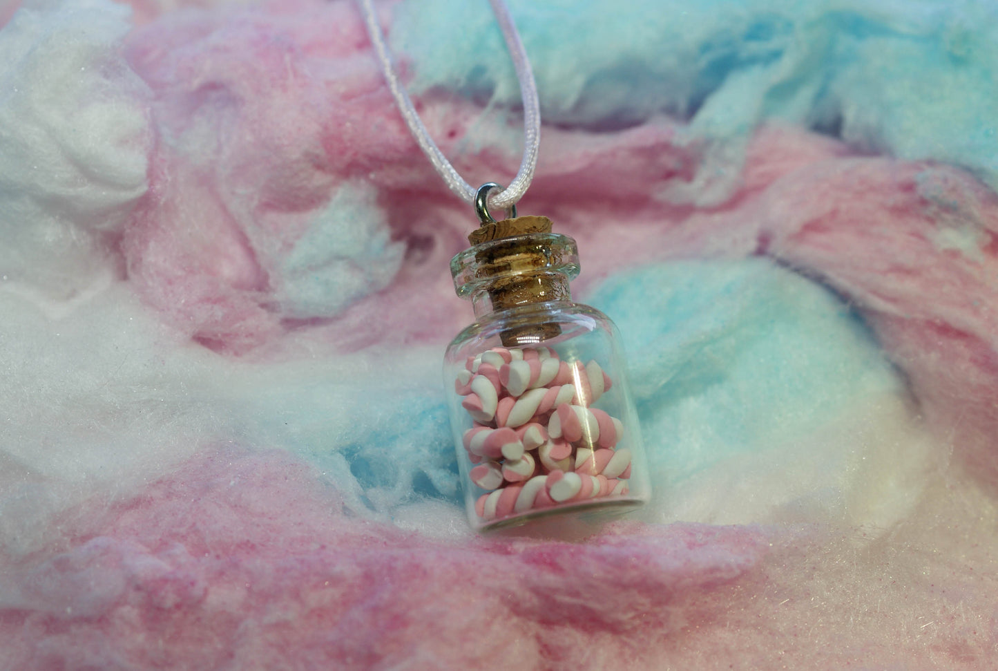 Marshmallow Twists Treat Jar Necklace