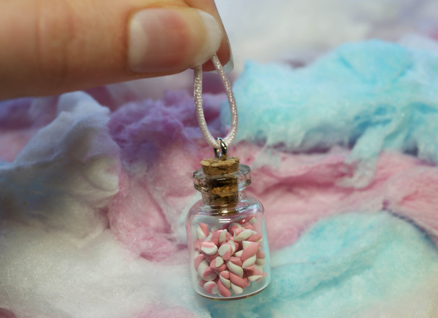 Marshmallow Twists Treat Jar Necklace