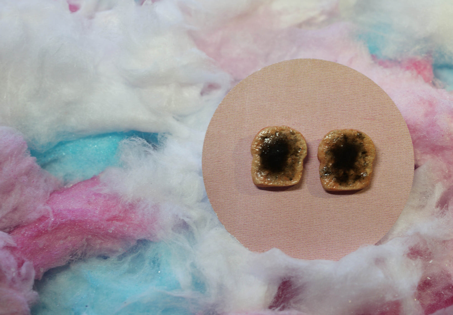 Vegemite on Toast Handmade Stud Earrings