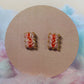 Iced Vovo Biscuit Handmade Stud Earrings
